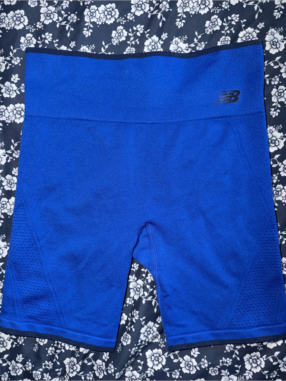 New Balance Women’s Royal Blue High-Waist Bike Shorts